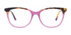 Takumi TK1123 Eyeglasses with Clip-on Sunglasses | Size 53 / Blue & Demi Pink