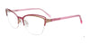 Takumi TK1124 Eyeglasses with Clip-on Sunglasses | Size 52 / Satin Pink & Light Steel