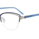 Satin Blue & Silver