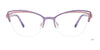 Takumi TK1124 Eyeglasses with Clip-on Sunglasses | Size 52 / Satin Blue & Silver