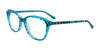 Takumi TK1126 Eyeglasses with Clip-on Sunglasses | Size 53 / Turquoise Crystal With Animal Print