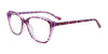 Takumi TK1126 Eyeglasses with Clip-on Sunglasses | Size 53 / Purple Crystal With Animal Print