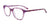 Takumi TK1126 Eyeglasses with Clip-on Sunglasses | Size 53 / Purple Crystal With Animal Print