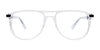 Takumi TK1127 Eyeglasses with Clip-on Sunglasses | Size 53 / Black & Blue Crystal & Satin Steel
