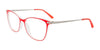 Takumi TK1128 Eyeglasses with Clip-on Sunglasses | Size 51 / Red & Crystal