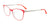 Takumi TK1128 Eyeglasses with Clip-on Sunglasses | Size 51 / Red & Crystal