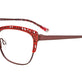 Matt Dark Brown & Satin Red