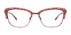 Takumi TK1130 Eyeglasses with Clip-on Sunglasses | Size 53 / Matt Dark Brown & Satin Red