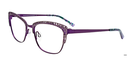 Takumi TK1130 Eyeglasses with Clip-on Sunglasses Matt Violet & Grey