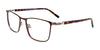 Takumi TK1131 Eyeglasses with Clip-on Sunglasses | Size 54 / Matt Dark Brown & Dark Gold