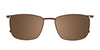 Takumi TK1131 Eyeglasses with Clip-on Sunglasses | Size 54 / Matt Black & Steel