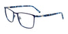 Takumi TK1131 Eyeglasses with Clip-on Sunglasses | Size 54 / Matt Navy