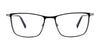 Takumi TK1131 Eyeglasses with Clip-on Sunglasses | Size 54 / Matt Black & Steel