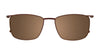 Takumi TK1131 Eyeglasses with Clip-on Sunglasses | Size 54 / Clip Only (Color №010)