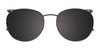 Takumi TK1132 Eyeglasses with Clip-on Sunglasses | Size 53 / Black (Demi Grey Inside)