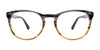 Takumi TK1132 Eyeglasses with Clip-on Sunglasses | Size 53 / Black (Demi Grey Inside)