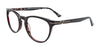 Takumi TK1132 Eyeglasses with Clip-on Sunglasses | Size 53 / Black (Demi Grey Inside)