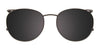 Takumi TK1132 Eyeglasses with Clip-on Sunglasses | Size 53 / Black (Demi Grey Inside)