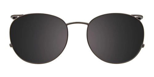 Takumi TK1132 Eyeglasses with Clip-on Sunglasses / Size 53 / Black (Demi Grey Inside)