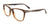 Takumi TK1133 Eyeglasses with Clip-on Sunglasses | Size 53 / Brown Marbled & Crystal Brown
