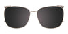 Takumi TK1133 Eyeglasses with Clip-on Sunglasses | Size 53 / Brown Marbled & Crystal Brown