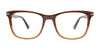 Takumi TK1133 Eyeglasses with Clip-on Sunglasses | Size 53 / Brown Marbled & Crystal Brown