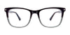 Takumi TK1133 Eyeglasses with Clip-on Sunglasses | Size 53 / Brown Marbled & Crystal Brown