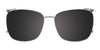 Takumi TK1133 Eyeglasses with Clip-on Sunglasses | Size 53 / Brown Marbled & Crystal Brown