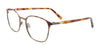 Takumi TK1135 Eyeglasses with Clip-on Sunglasses | Size 52 / Demi Brown & Matt Light Brown