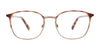 Takumi TK1135 Eyeglasses with Clip-on Sunglasses | Size 52 / Demi Brown & Matt Light Brown