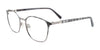 Takumi TK1135 Eyeglasses with Clip-on Sunglasses | Size 52 / Demi Grey & Matt Steel