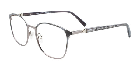 Takumi TK1135 Eyeglasses with Clip-on Sunglasses Demi Grey & Matt Steel