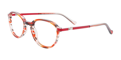 Takumi TK1136 Eyeglasses Red & Orange & Crystal Marbled