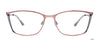 Takumi TK1137 Eyeglasses with Clip-on Sunglasses | Size 56 / Matt Light Brown & Steel Blue
