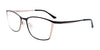 Takumi TK1137 Eyeglasses with Clip-on Sunglasses | Size 56 / Matt Black & Light Gold