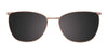 Takumi TK1138 Eyeglasses with Clip-on Sunglasses | Size 55 / Blue & Matt Light Pink