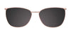 Takumi TK1138 Eyeglasses with Clip-on Sunglasses | Size 55 / Clip Only (Color №050)