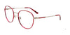 Takumi TK1140 Eyeglasses with Clip-on Sunglasses | Size 53 / Satin Red & Shiny Grey