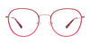 Takumi TK1140 Eyeglasses with Clip-on Sunglasses | Size 53 / Satin Blue & Shiny Grey