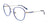 Takumi TK1140 Eyeglasses with Clip-on Sunglasses | Size 53 / Satin Blue & Shiny Grey