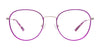 Takumi TK1140 Eyeglasses with Clip-on Sunglasses | Size 53 / Satin Blue & Shiny Grey