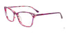 Takumi TK1141 Eyeglasses with Clip-on Sunglasses | Size 52 / Purple & Pink Marbled