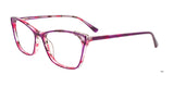 Takumi TK1141 Eyeglasses with Clip-on Sunglasses Purple & Pink Marbled