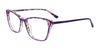 Takumi TK1141 Eyeglasses with Clip-on Sunglasses | Size 52 / Indigo & Purple Marbled