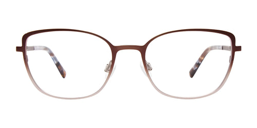 Takumi TK1143 Eyeglasses with Clip-on Sunglasses / Size 51 / Matt Dark Brown & Matt Grey Gradient
