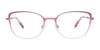 Takumi TK1143 Eyeglasses with Clip-on Sunglasses | Size 51 / Matt Light Purple & Matt Silver