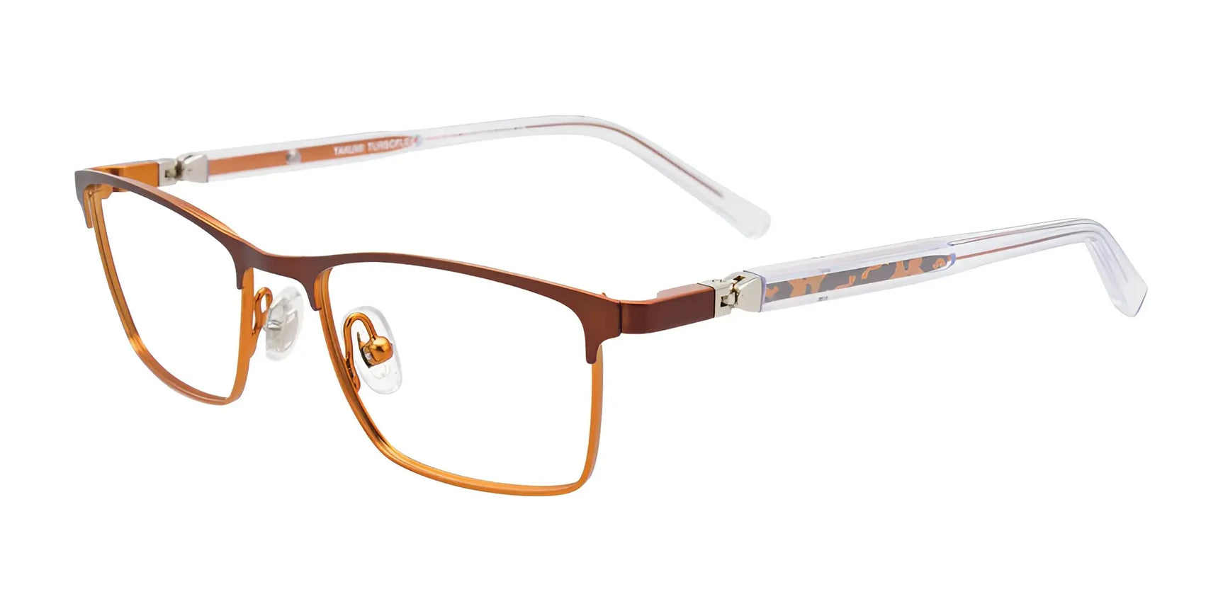 Takumi TK1146 Eyeglasses Mt Dk Brnbrz / M Brz & Org & Cryst