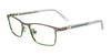 Takumi TK1146 Eyeglasses | Size 44 / Mt Dk Gry & Gn/Gn & Dk Gry & Cryst