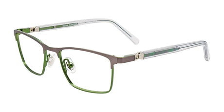 Takumi TK1146 Eyeglasses Mt Dk Gry & Gn / Gn & Dk Gry & Cryst