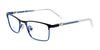 Takumi TK1146 Eyeglasses | Size 44 / Mt Blu Mt Blk/Blue Blk Cryst